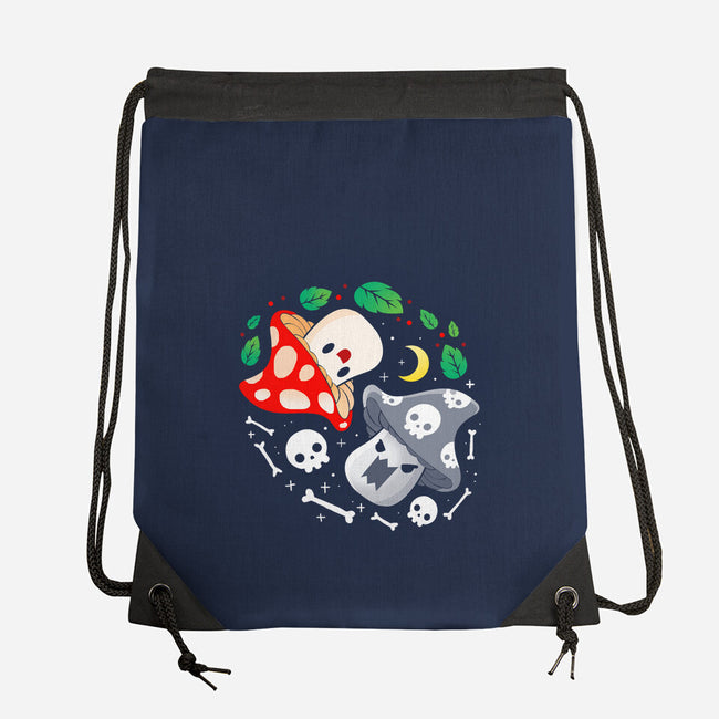 Dead Alive Mushrooms-None-Drawstring-Bag-Vallina84