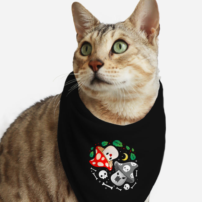 Dead Alive Mushrooms-Cat-Bandana-Pet Collar-Vallina84