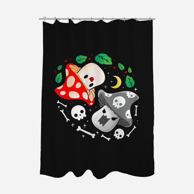 Dead Alive Mushrooms-None-Polyester-Shower Curtain-Vallina84
