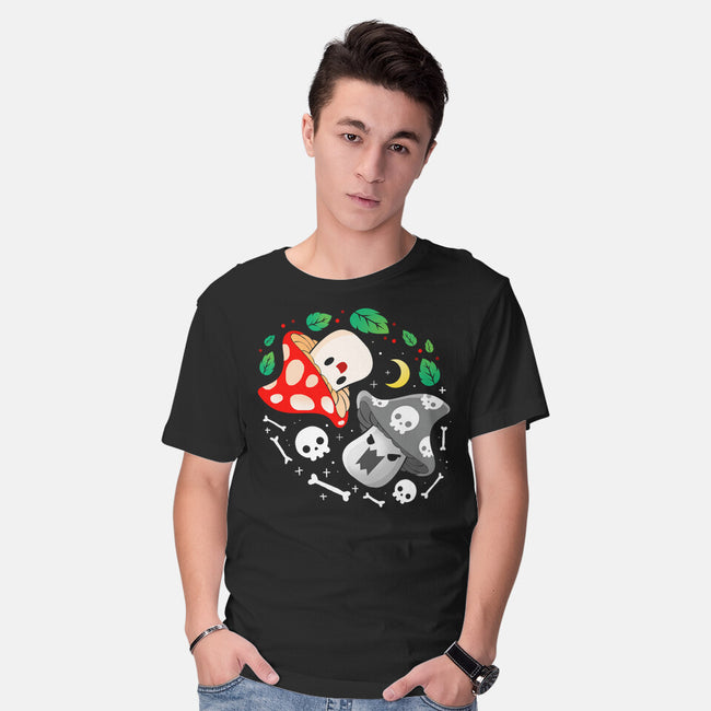 Dead Alive Mushrooms-Mens-Basic-Tee-Vallina84