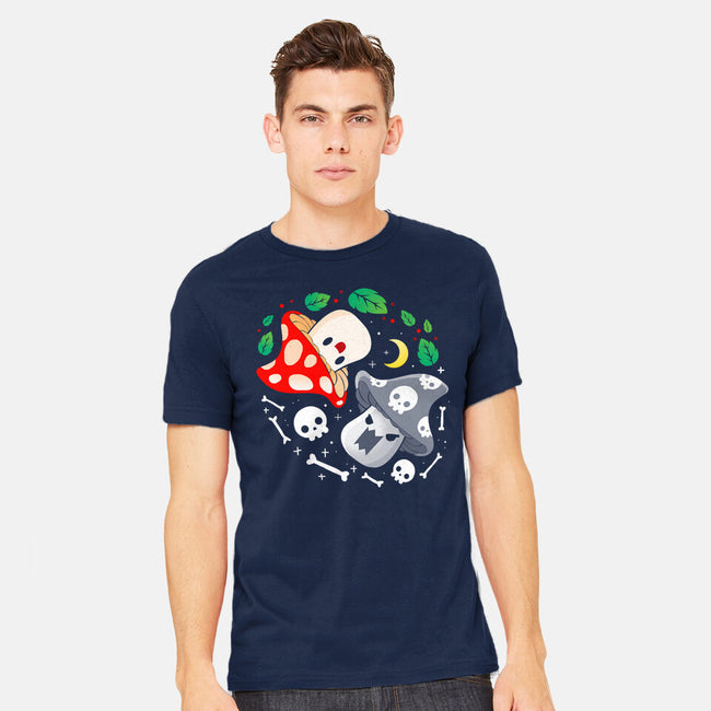 Dead Alive Mushrooms-Mens-Heavyweight-Tee-Vallina84