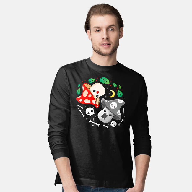 Dead Alive Mushrooms-Mens-Long Sleeved-Tee-Vallina84