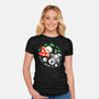 Dead Alive Mushrooms-Womens-Fitted-Tee-Vallina84