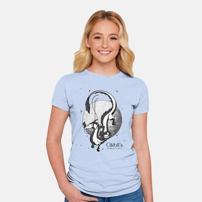 Ghibli's Delivery Service-Womens-Fitted-Tee-raafo