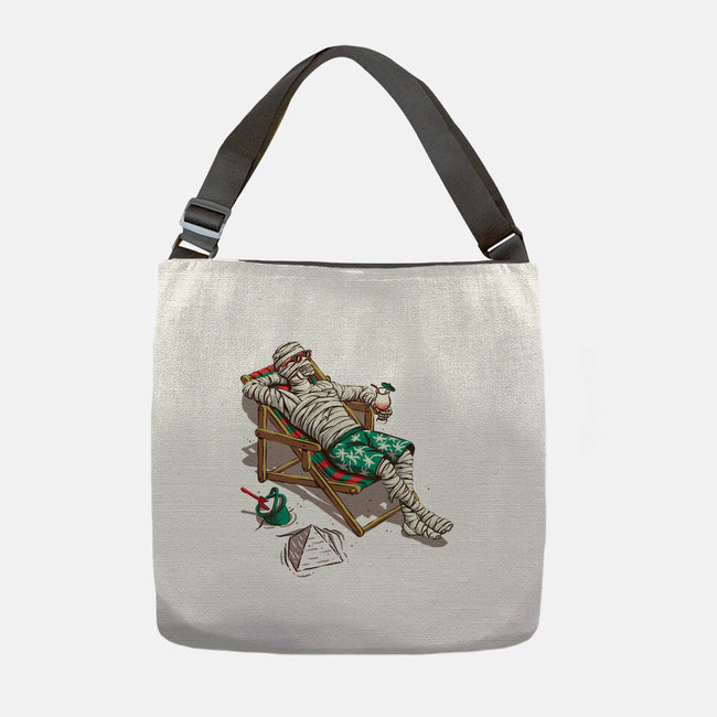Mummy On Vacation-None-Adjustable Tote-Bag-Ramos