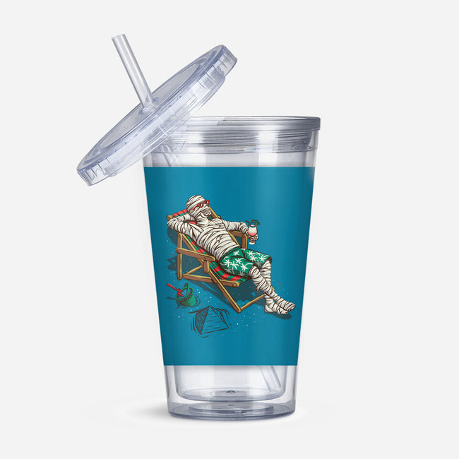 Mummy On Vacation-None-Acrylic Tumbler-Drinkware-Ramos