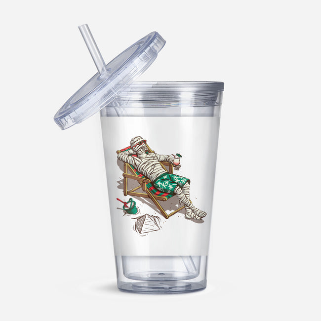 Mummy On Vacation-None-Acrylic Tumbler-Drinkware-Ramos