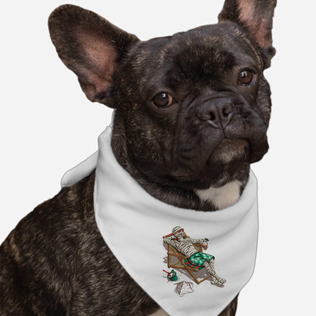 Mummy On Vacation-Dog-Bandana-Pet Collar-Ramos