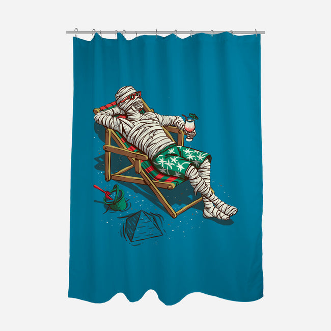Mummy On Vacation-None-Polyester-Shower Curtain-Ramos