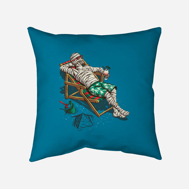 Mummy On Vacation-None-Non-Removable Cover w Insert-Throw Pillow-Ramos