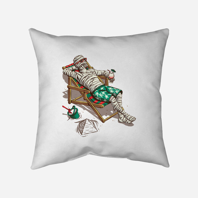 Mummy On Vacation-None-Non-Removable Cover w Insert-Throw Pillow-Ramos