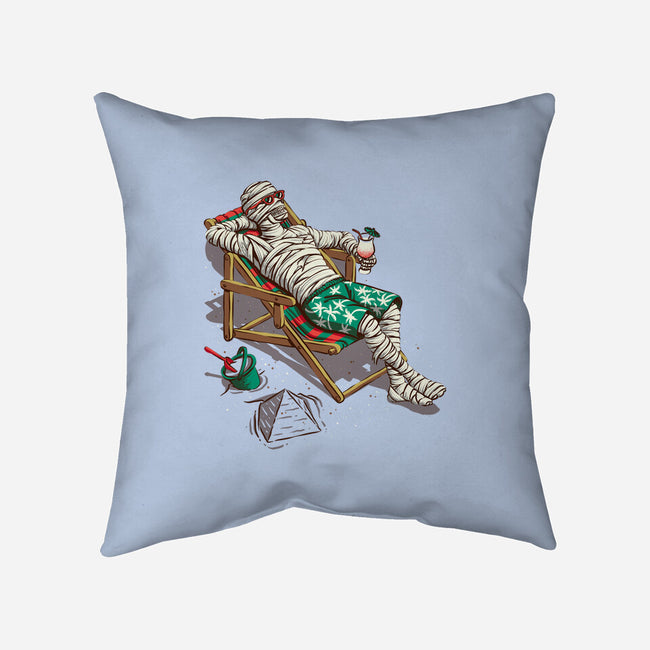 Mummy On Vacation-None-Removable Cover w Insert-Throw Pillow-Ramos