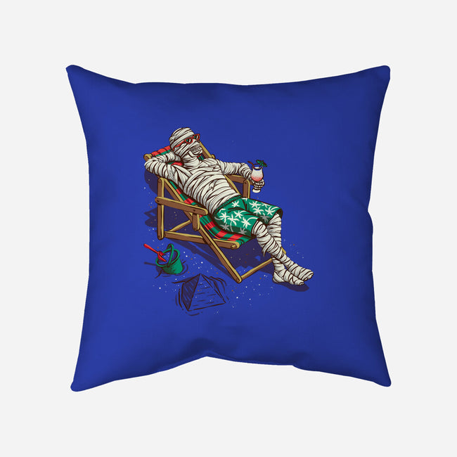 Mummy On Vacation-None-Removable Cover w Insert-Throw Pillow-Ramos