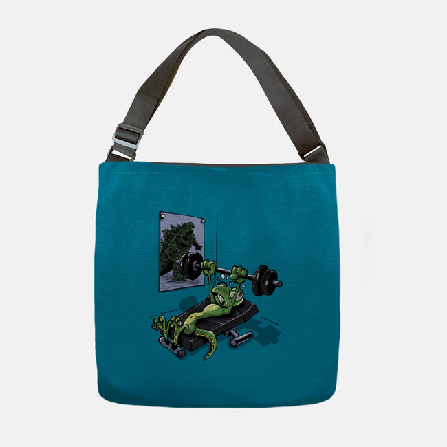 Training For Kaiju-None-Adjustable Tote-Bag-zascanauta