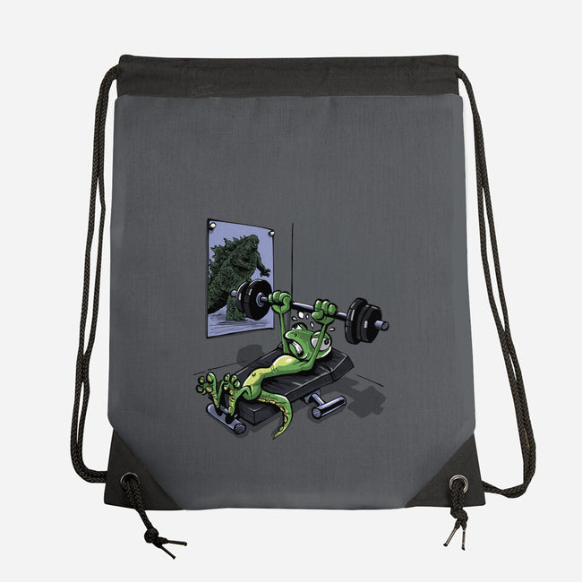 Training For Kaiju-None-Drawstring-Bag-zascanauta