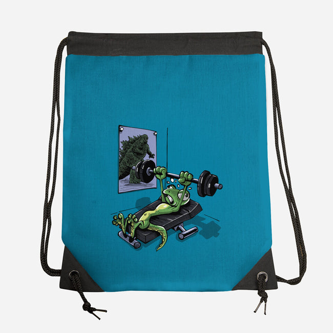 Training For Kaiju-None-Drawstring-Bag-zascanauta