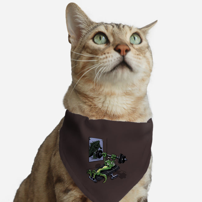 Training For Kaiju-Cat-Adjustable-Pet Collar-zascanauta