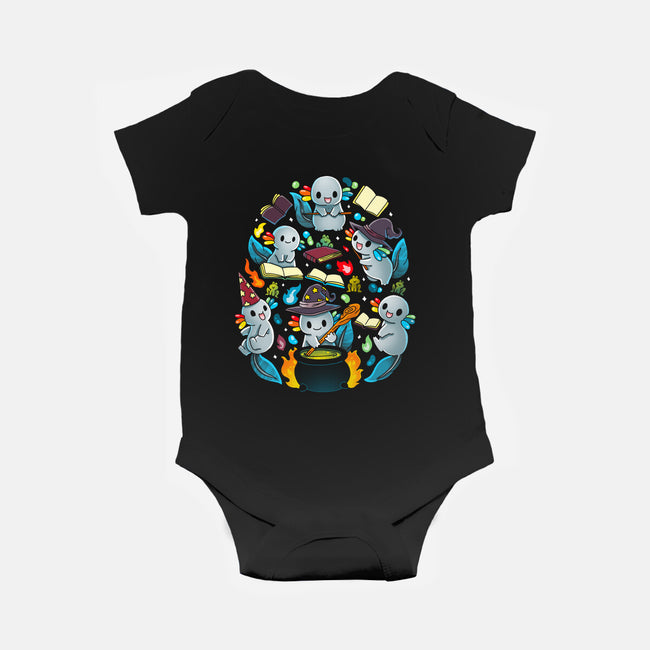 Magic Axolotls-Baby-Basic-Onesie-Vallina84