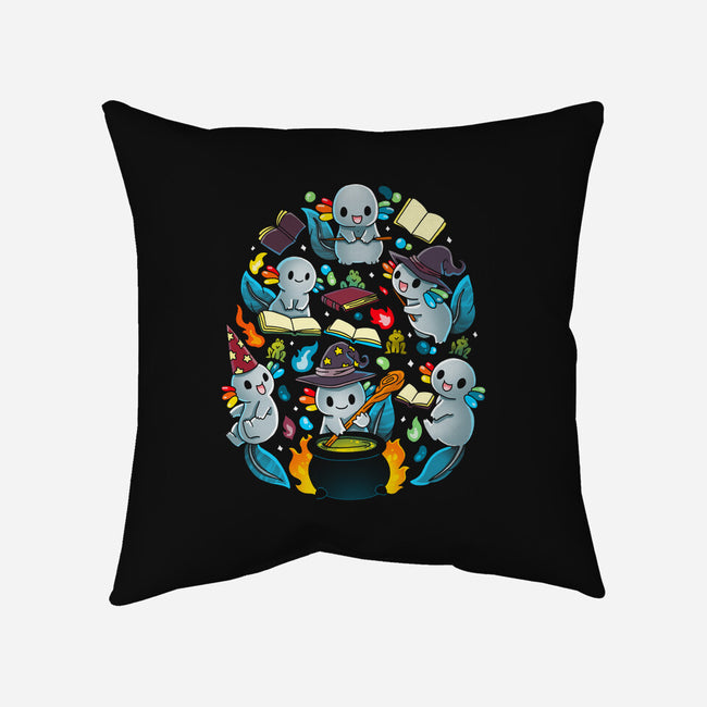Magic Axolotls-None-Non-Removable Cover w Insert-Throw Pillow-Vallina84