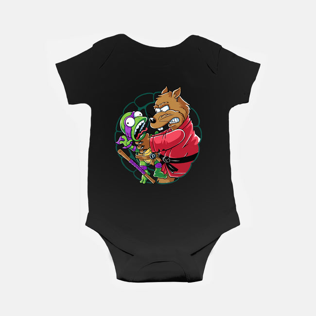 Why You Little Turtle Don-Baby-Basic-Onesie-yellovvjumpsuit