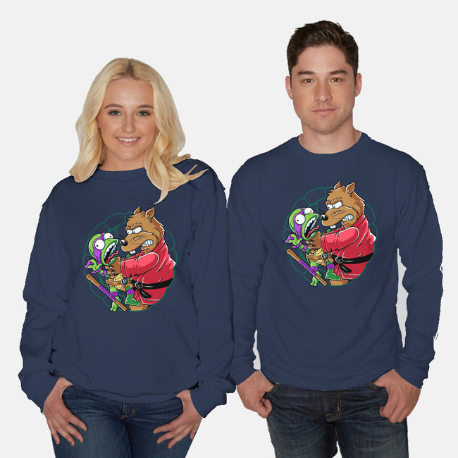 Why You Little Turtle Don-Unisex-Crew Neck-Sweatshirt-yellovvjumpsuit