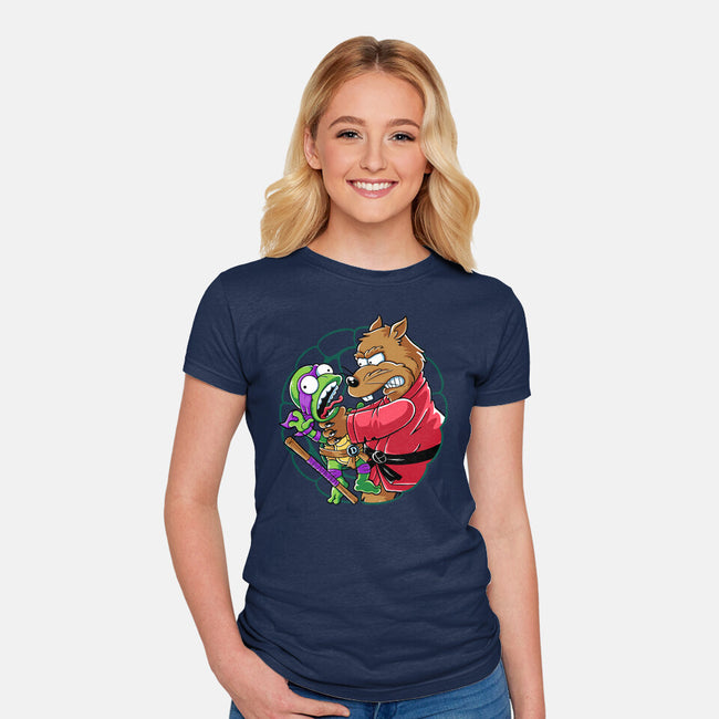 Why You Little Turtle Don-Womens-Fitted-Tee-yellovvjumpsuit