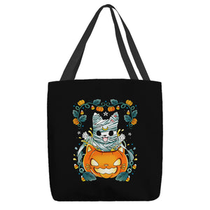 Mummy Pumpkin Cat