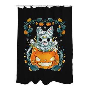 Mummy Pumpkin Cat