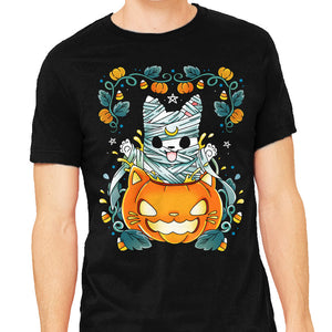 Mummy Pumpkin Cat