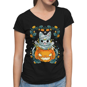 Mummy Pumpkin Cat