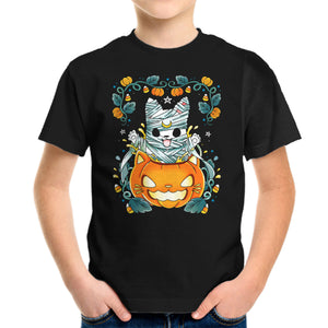 Mummy Pumpkin Cat