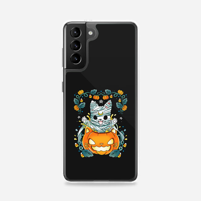 Mummy Pumpkin Cat-Samsung-Snap-Phone Case-Vallina84