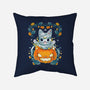 Mummy Pumpkin Cat-None-Non-Removable Cover w Insert-Throw Pillow-Vallina84