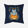 Mummy Pumpkin Cat-None-Removable Cover-Throw Pillow-Vallina84