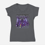 Let's Get Ready To Rumble-Womens-V-Neck-Tee-Boggs Nicolas