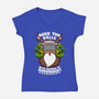 Boughs Of Shrubbery-Womens-V-Neck-Tee-Boggs Nicolas