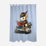 Steampunk Mouse Reader-None-Polyester-Shower Curtain-NemiMakeit