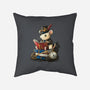 Steampunk Mouse Reader-None-Non-Removable Cover w Insert-Throw Pillow-NemiMakeit