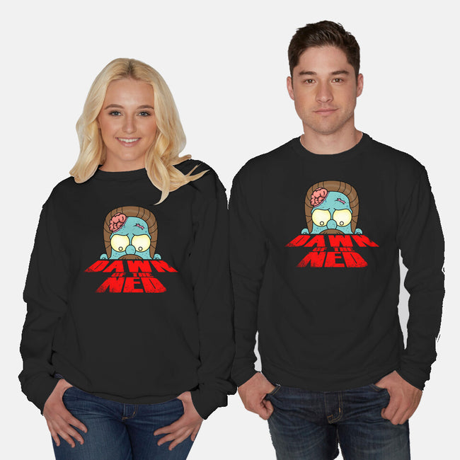 Dawn Of The Ned-Unisex-Crew Neck-Sweatshirt-Boggs Nicolas