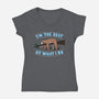 Best At What I Do-Womens-V-Neck-Tee-Boggs Nicolas