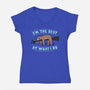 Best At What I Do-Womens-V-Neck-Tee-Boggs Nicolas