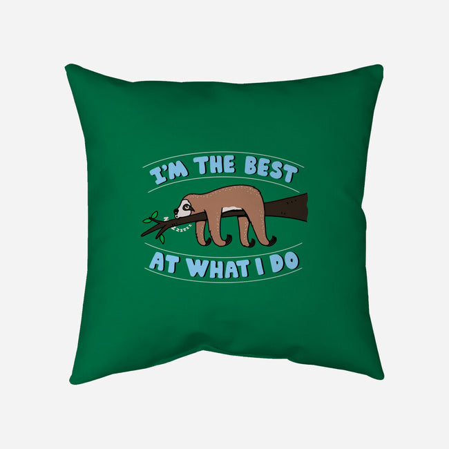 Best At What I Do-None-Removable Cover-Throw Pillow-Boggs Nicolas