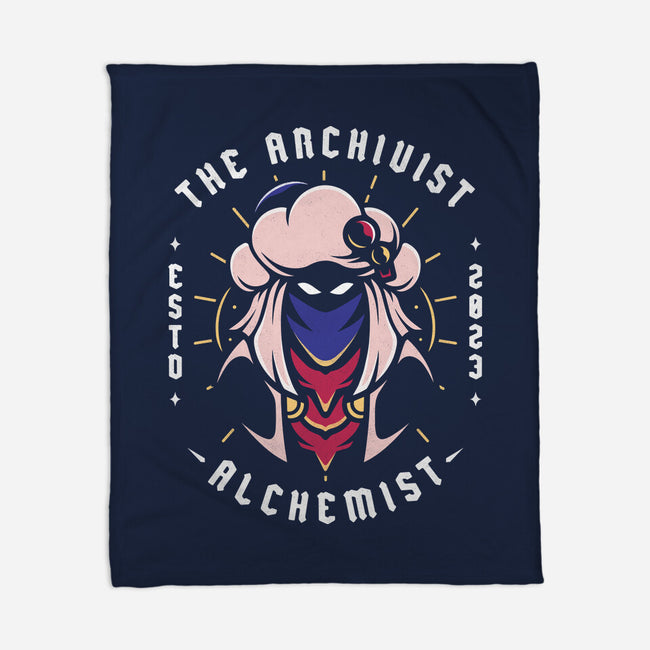 The Archivist Alchemist-None-Fleece-Blanket-Alundrart