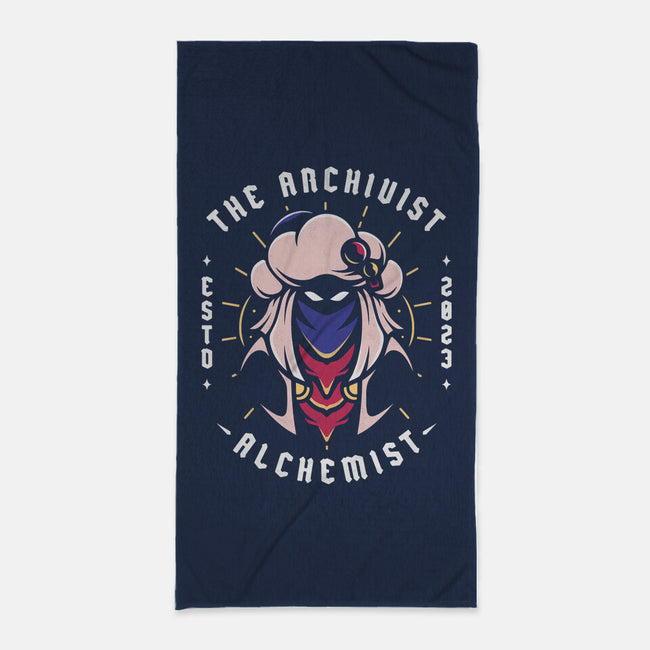 The Archivist Alchemist-None-Beach-Towel-Alundrart