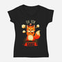 Oh For Fox Sake-Womens-V-Neck-Tee-Digital Magician