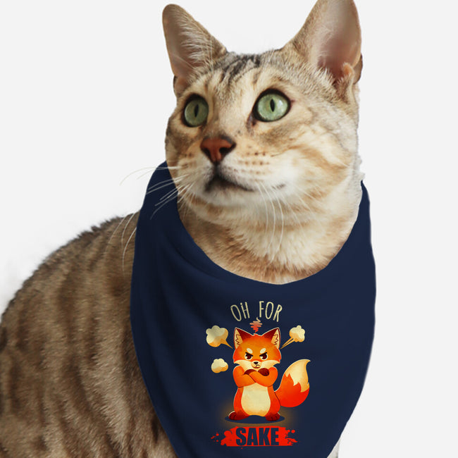 Oh For Fox Sake-Cat-Bandana-Pet Collar-Digital Magician