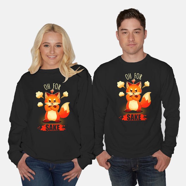 Oh For Fox Sake-Unisex-Crew Neck-Sweatshirt-Digital Magician