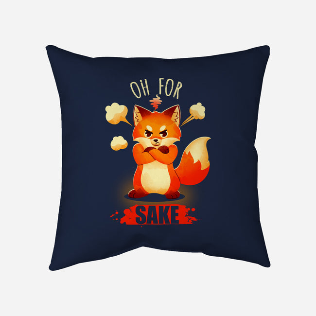 Oh For Fox Sake-None-Non-Removable Cover w Insert-Throw Pillow-Digital Magician