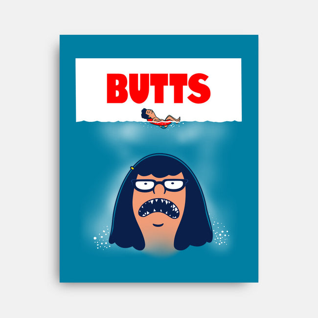 Butt Shark-None-Stretched-Canvas-Boggs Nicolas