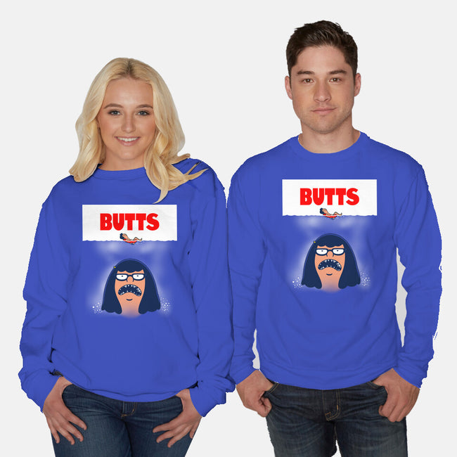 Butt Shark-Unisex-Crew Neck-Sweatshirt-Boggs Nicolas